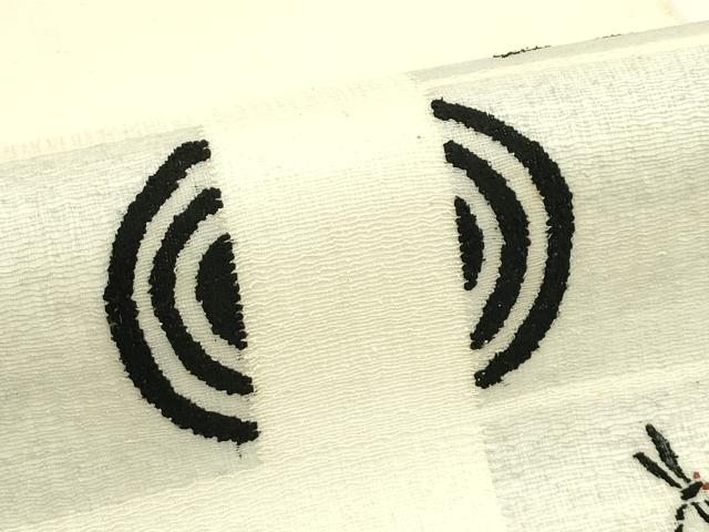 平和屋着物*夏物 太鼓柄袋帯 すくい織 トンボ 正絹 逸品 未使用 CABJ1792rv