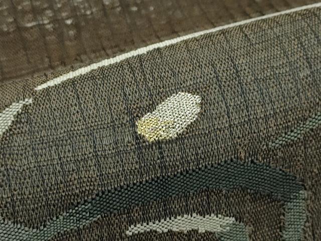 平和屋着物▽太鼓柄袋帯 スリーシーズン 春夏秋 すくい織 丸文 金銀糸 正絹 逸品 CABJ1800rv
