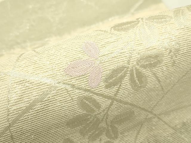 平和屋着物*夏物 六通柄袋帯 萩 銀糸 正絹 逸品 CABJ1808rv