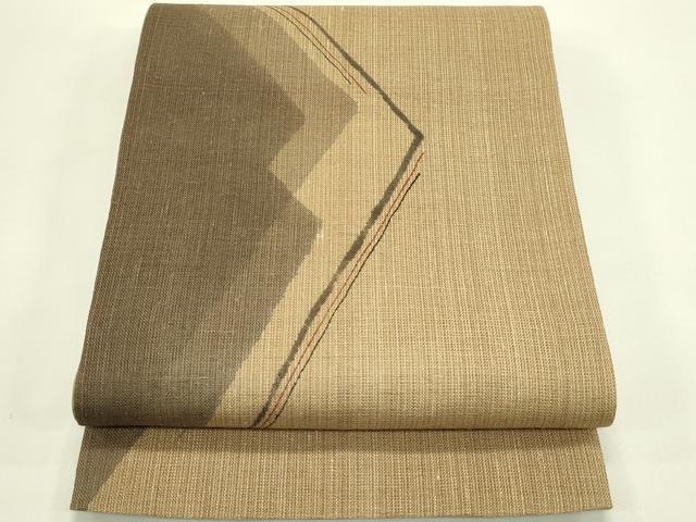 平和屋着物*夏物 両面 太鼓柄袋帯 幾何学文様 正絹 逸品 未使用 CABJ1822rv