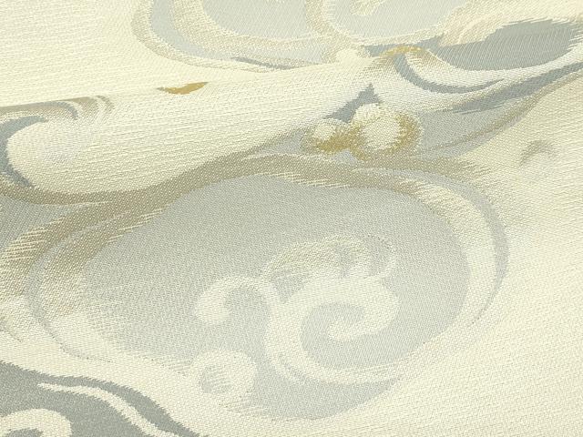 平和屋着物*夏物 六通柄袋帯 立波文 金銀糸 正絹 逸品 CABJ1824rv