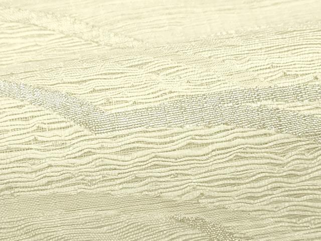 平和屋着物*夏物 太鼓柄袋帯 櫛織 雲重ね文 銀糸 正絹 逸品 CABJ1854rv