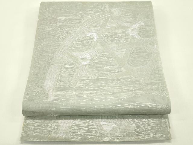 平和屋着物*夏物 六通柄 本袋帯 籬文様 銀糸 正絹 逸品 CABJ1855rv