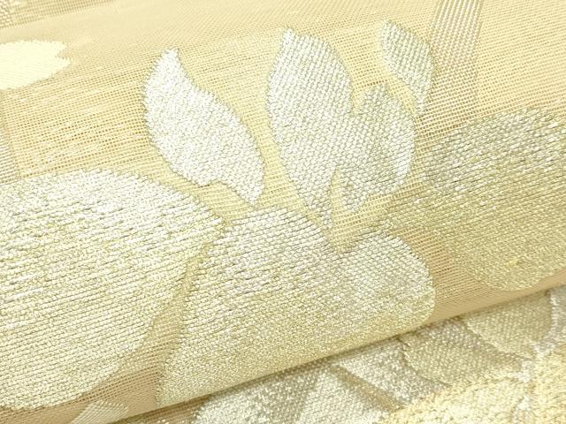 平和屋着物*夏物 西陣 まいづる謹製 銀座きしや 六通柄袋帯 杜若 金銀糸 証紙付き 正絹 逸品 未使用 CABJ1881rv