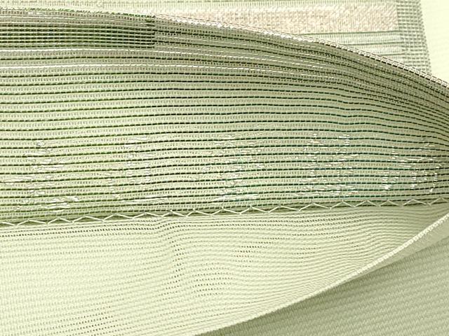 平和屋着物*夏物 六通柄袋帯 横段文 金銀糸 正絹 逸品 CABJ1898rv