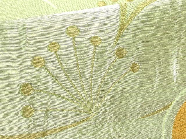 平和屋着物*夏物 アンティーク 大正ロマン 六通柄袋帯 草花文 金銀糸 CABJ1901rv