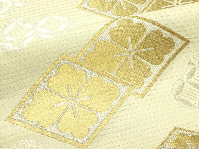 平和屋着物*夏物 アンティーク 大正ロマン 六通柄袋帯 七宝花菱文 金銀糸 CABJ1904rv