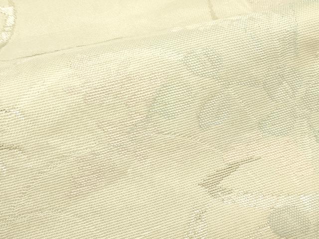 平和屋着物*夏物 六通柄袋帯 花籠文 銀糸 正絹 逸品 CABJ1909rv