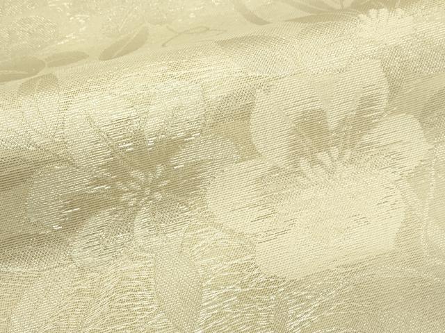平和屋着物*夏物 六通柄 本袋帯 草花文 銀糸 証紙付き 正絹 逸品 CABJ1917rv