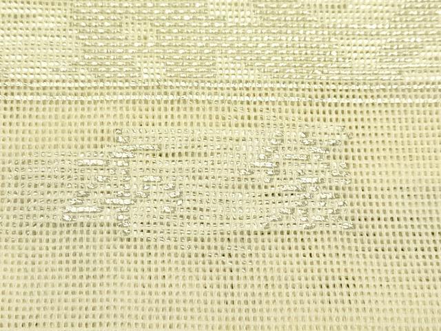 平和屋着物*夏物 西陣の名門織元 いづくら謹製 六通柄 本袋帯 芝草文 銀糸 証紙付き 正絹 逸品 未使用 CABJ1918rv