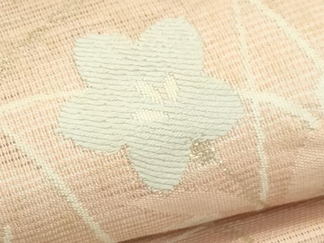 平和屋着物*夏物 六通柄袋帯 秋草文 銀糸 CABJ1920rv