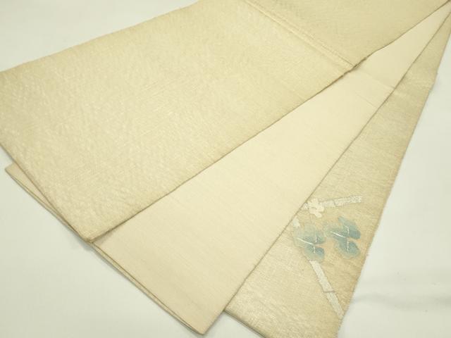 平和屋着物▽太鼓柄袋帯 スリーシーズン 春夏秋 瓢箪 銀糸 正絹 逸品 CABJ1943rv