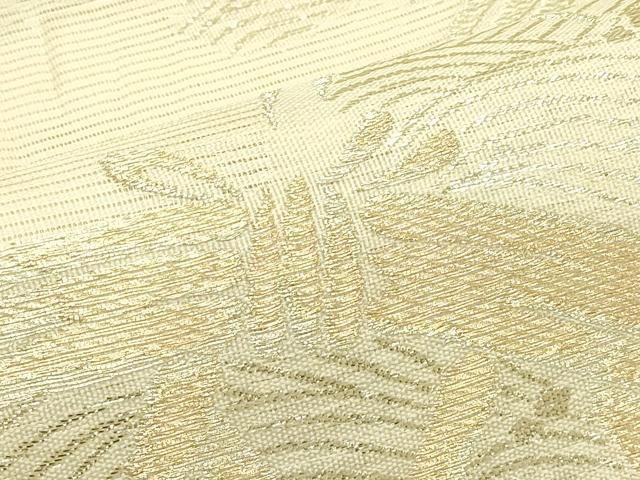 平和屋着物*夏物 六通柄袋帯 籬文様 金糸 正絹 逸品 CABJ1944rv