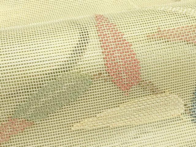 平和屋着物*夏物 太鼓柄 本袋帯 流水草木文 金糸 正絹 逸品 CABJ1951rv