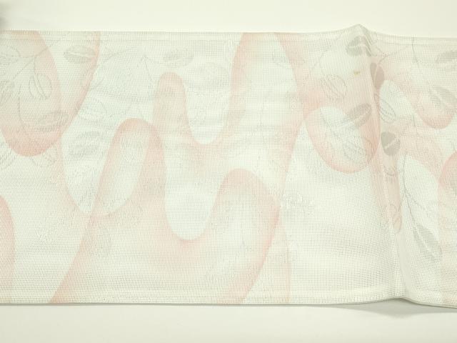 平和屋着物*夏物 六通柄袋帯 萩 銀糸 CABJ1955rv