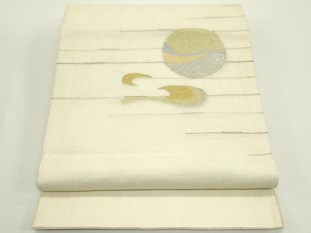 平和屋着物*夏物 太鼓柄袋帯 抽象文 金銀糸 正絹 逸品 CABJ1957rv