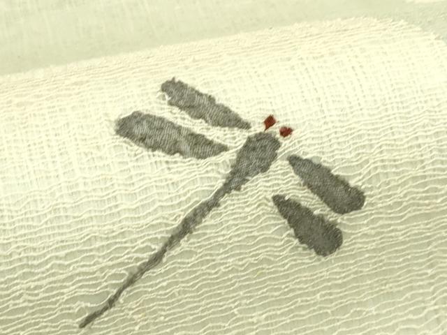 平和屋着物*夏物 太鼓柄袋帯 すくい織 トンボ 正絹 逸品 CABJ1958rv