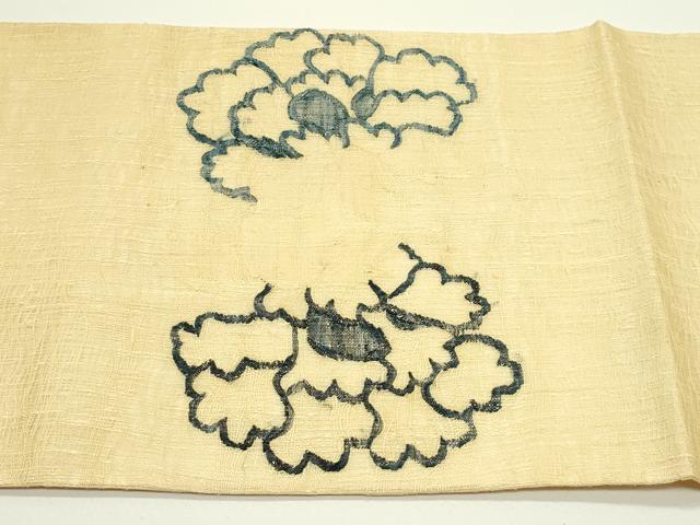 平和屋着物*夏物 太鼓柄袋帯 牡丹 正絹 逸品 未使用 CABJ1966rv