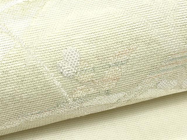 平和屋着物*夏物 九寸開き名古屋帯 草木文 金銀糸 正絹 逸品 CABJ1977rv