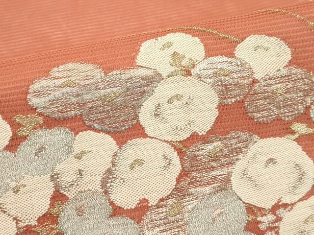 平和屋着物*夏物 九寸開き名古屋帯 菊 金銀糸 正絹 逸品 CABJ1997rv