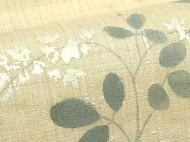 平和屋着物*夏物 九寸開き名古屋帯 紬地 萩 銀彩 正絹 逸品 CABJ1998rv