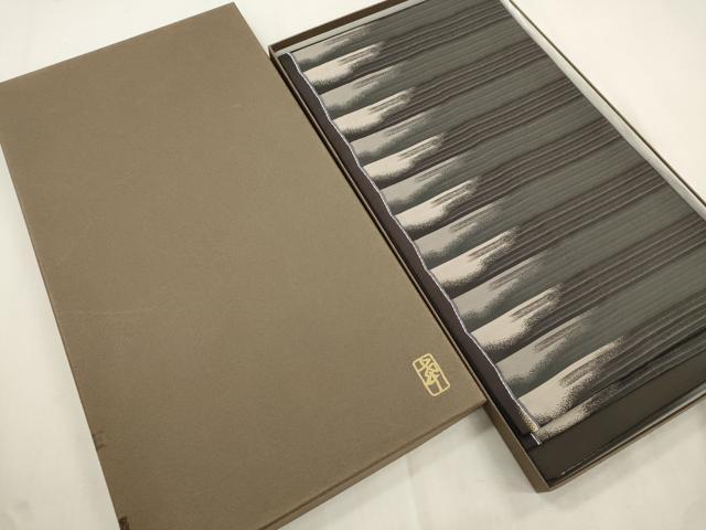 平和屋着物●西陣の名門 加納幸謹製 六通柄袋帯 霞文 金糸 共箱付き 正絹 逸品 CABJ2001dy