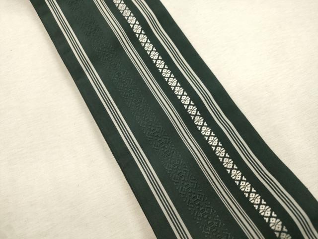 平和屋着物●男性 本場筑前博多織 角帯 献上 証紙付き 正絹 逸品 CABJ2016dy