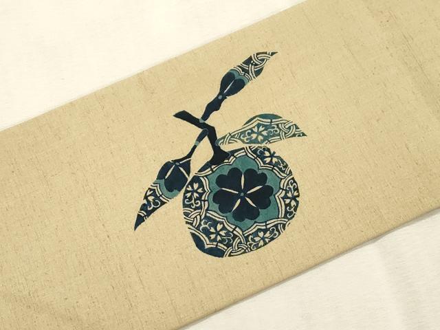 平和屋着物●内山晴祥 手描き 九寸名古屋帯 紬地 成り物 正絹 逸品 CABJ2050dy