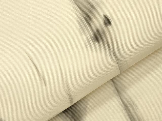 平和屋着物●塩瀬 九寸名古屋帯 作家物 手描き 笹竹文 正絹 逸品 CABJ2056dy