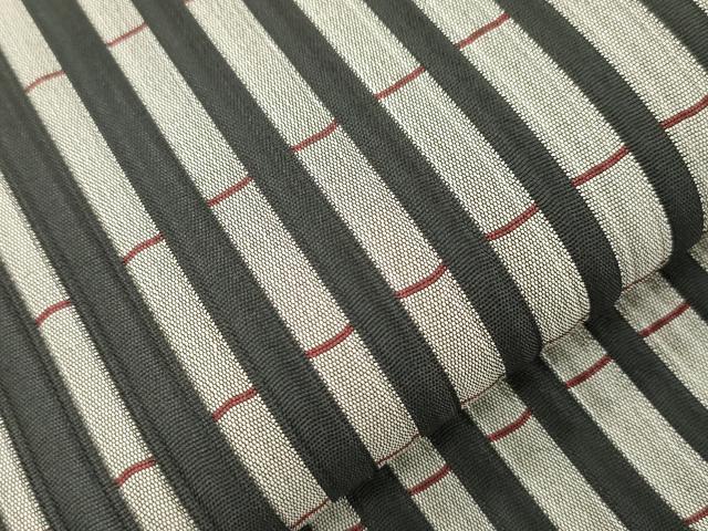 平和屋着物●本場筑前博多織 八寸名古屋帯 間道 正絹 逸品 CABJ2059dy