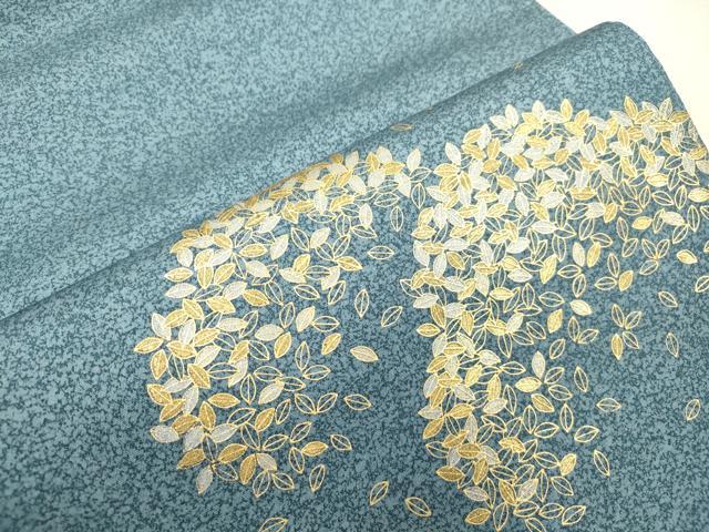 平和屋着物●太鼓柄袋帯 舞葉文 金銀彩 正絹 逸品 CABJ2070dy