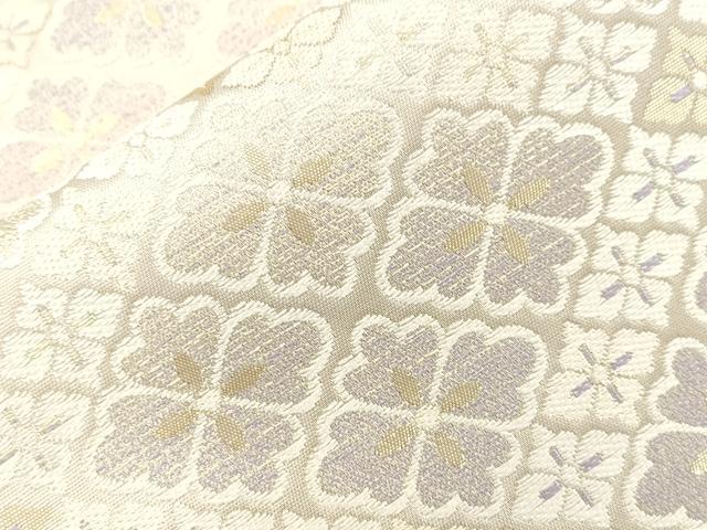 平和屋着物●西陣 袋帯 螺鈿箔 菱花文 金糸 やまと誂製 正絹 逸品 CABJ2075dy