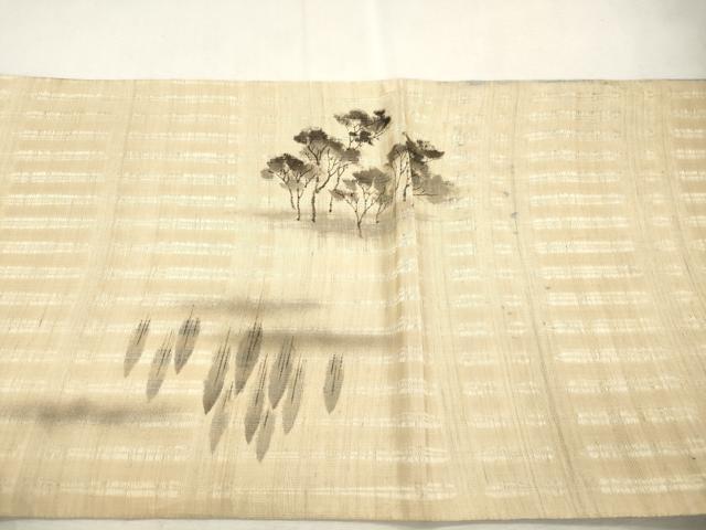 平和屋着物▽六通柄袋帯 スリーシーズン 春夏秋 手描き ピサの斜塔 正絹 逸品 CABJ2116dy