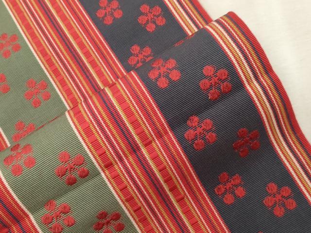 平和屋着物●本場筑前博多織 半幅帯 鉢梅 正絹 逸品 CABJ2153dy