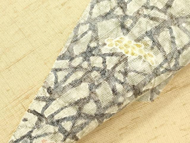 平和屋着物●九寸名古屋帯 紬地 飛鳥文 ますいわ屋扱い 正絹 逸品 CABJ2169dy