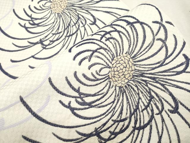 平和屋着物●本場筑前博多織 八寸名古屋帯 金蓮花 金糸 証紙付き 正絹 逸品 CABJ2179dy