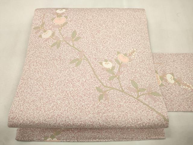 平和屋着物●全通柄九寸名古屋帯 橘文 金彩 正絹 逸品 CABJ2217dy