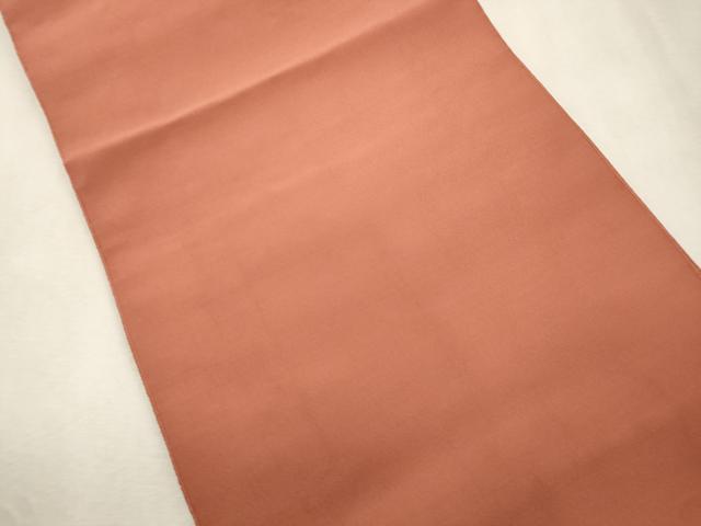 平和屋着物●爪掻き本綴れ 八寸名古屋帯 土器色 正絹 逸品 CABJ2220dy