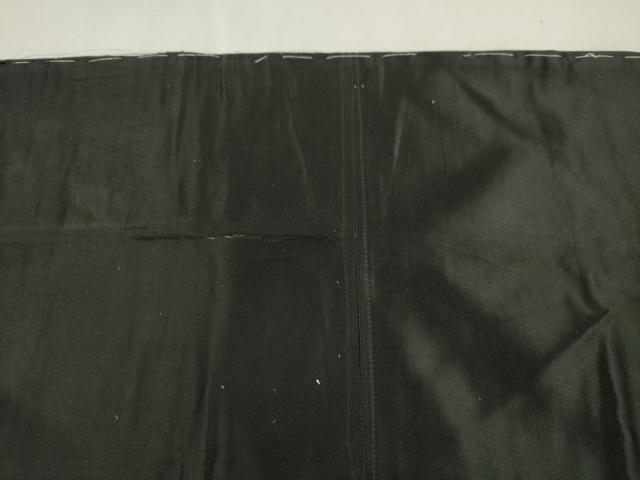 平和屋着物●アンティーク 大正ロマン 九寸名古屋帯 総手刺繍 尾長鳥花文 正絹 逸品 CABJ2228dy
