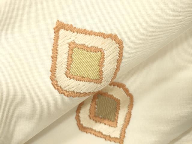 平和屋着物●三風魯・堀江三郎 つけ帯 草木染 菱花文 正絹 逸品 CABJ2243dy