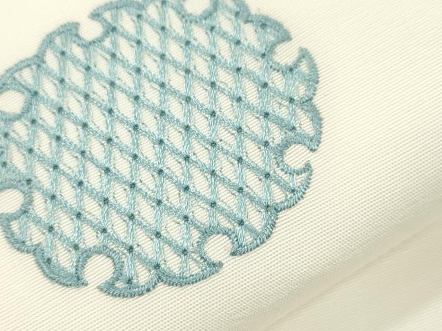 平和屋着物●つけ帯 総刺繍 雪輪文 CABJ2244dy