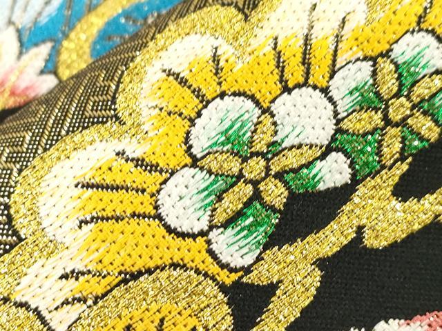 平和屋着物●西陣 酒井守謹製 六通柄袋帯 松花文 金糸 証紙付き 逸品 未使用 CABJ2264dy
