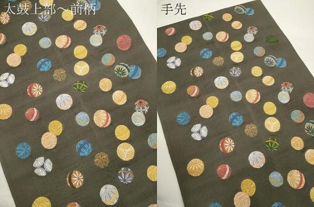 平和屋着物●西陣の老舗 1782年創業 山下織物 六通柄袋帯 わらべ唄 金糸 正絹 逸品 CABJ2317dy
