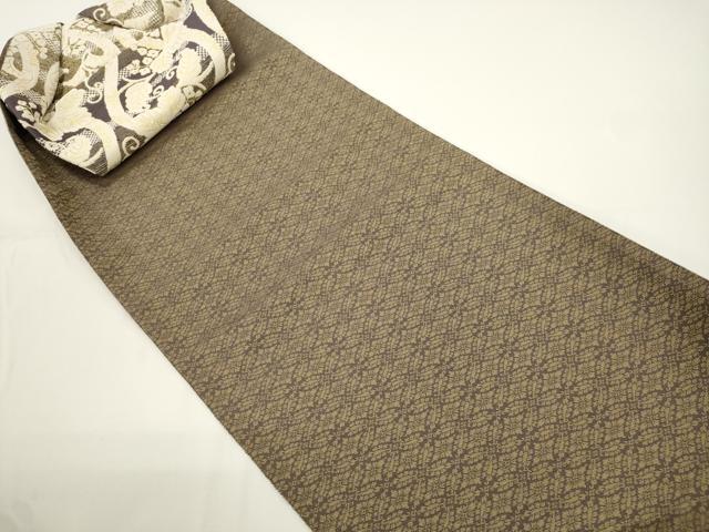 平和屋着物●つけ帯 輪奈織 立涌桐文 金糸 正絹 逸品 CABJ2364dy