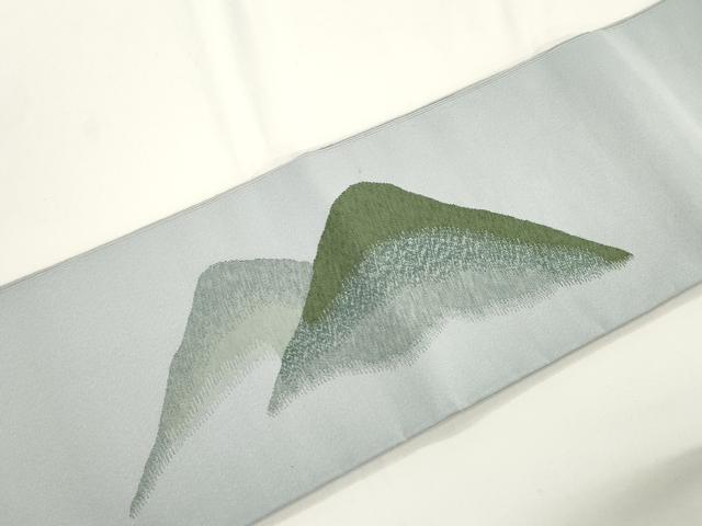 平和屋着物●爪掻き本綴れ つけ帯 遠山文 正絹 逸品 CABJ2371dy