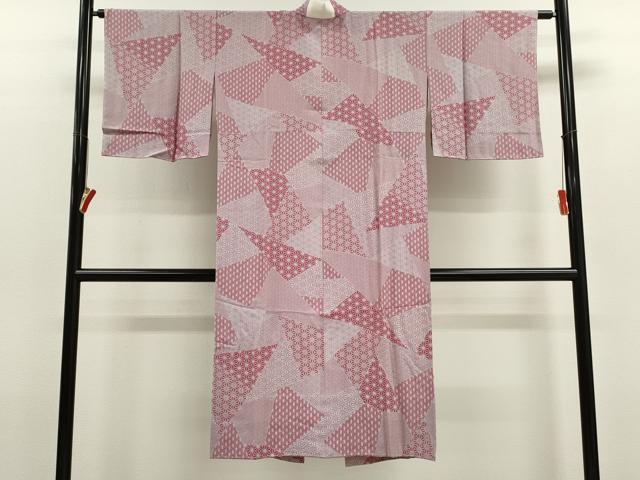 平和屋着物●長襦袢 無双仕立て 切嵌麻の葉文 やまと謹製 正絹 逸品 CABJ2401ze