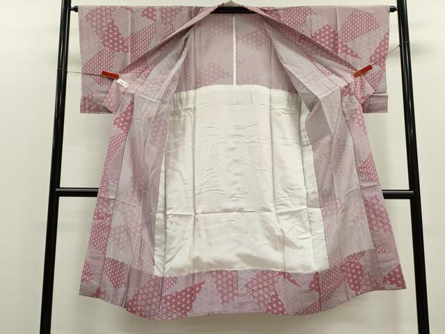 平和屋着物●長襦袢 無双仕立て 切嵌麻の葉文 やまと謹製 正絹 逸品 CABJ2401ze