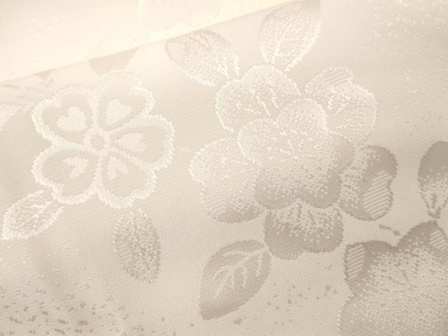 平和屋着物●長襦袢 無双仕立て 枝花地紋 暈し染め 正絹 逸品 CABJ2404ze