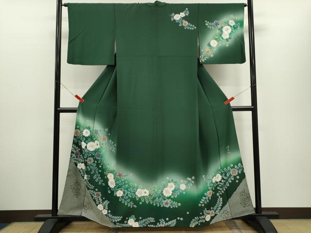 平和屋着物●螺鈿作家 藤本隆士 訪問着 螺鈿 辻ヶ花 暈し染め 金彩 正絹 逸品 CABJ2433ze