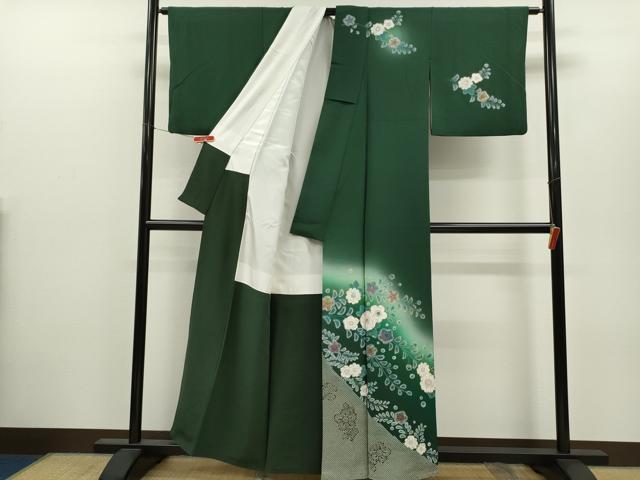平和屋着物●螺鈿作家 藤本隆士 訪問着 螺鈿 辻ヶ花 暈し染め 金彩 正絹 逸品 CABJ2433ze